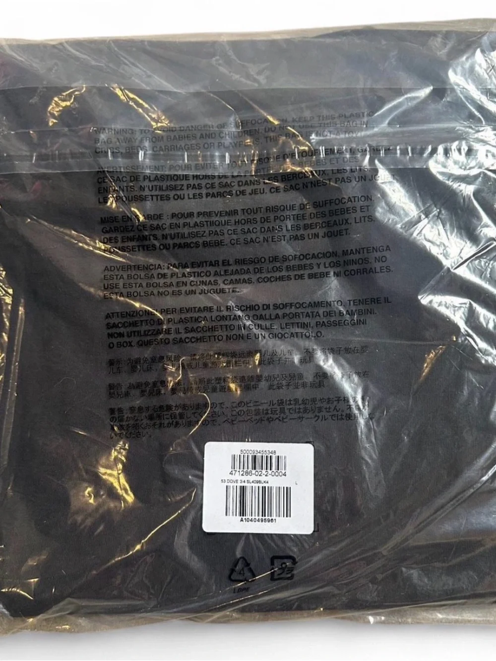 YEEZY GAP ENGINEERED BY BALENCIAGA DOVE 3/4 SLEEVE TEE BLACK SIZE
LARGE YZY - Picture 4 of 6